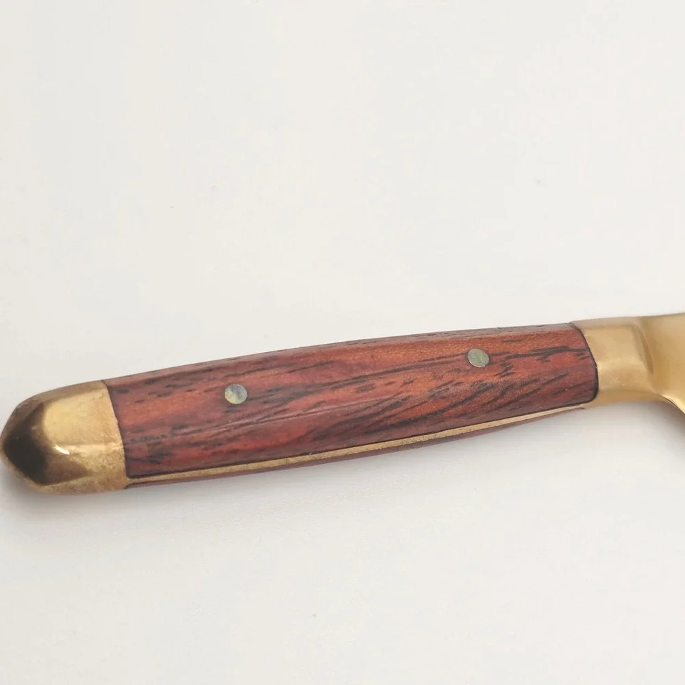 Vintage Thai Bronzeware Mini Knives / Butter Spreader‎ with Box MCM Collectible